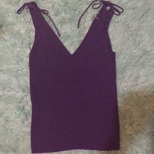 Sweater Tank with tie bows